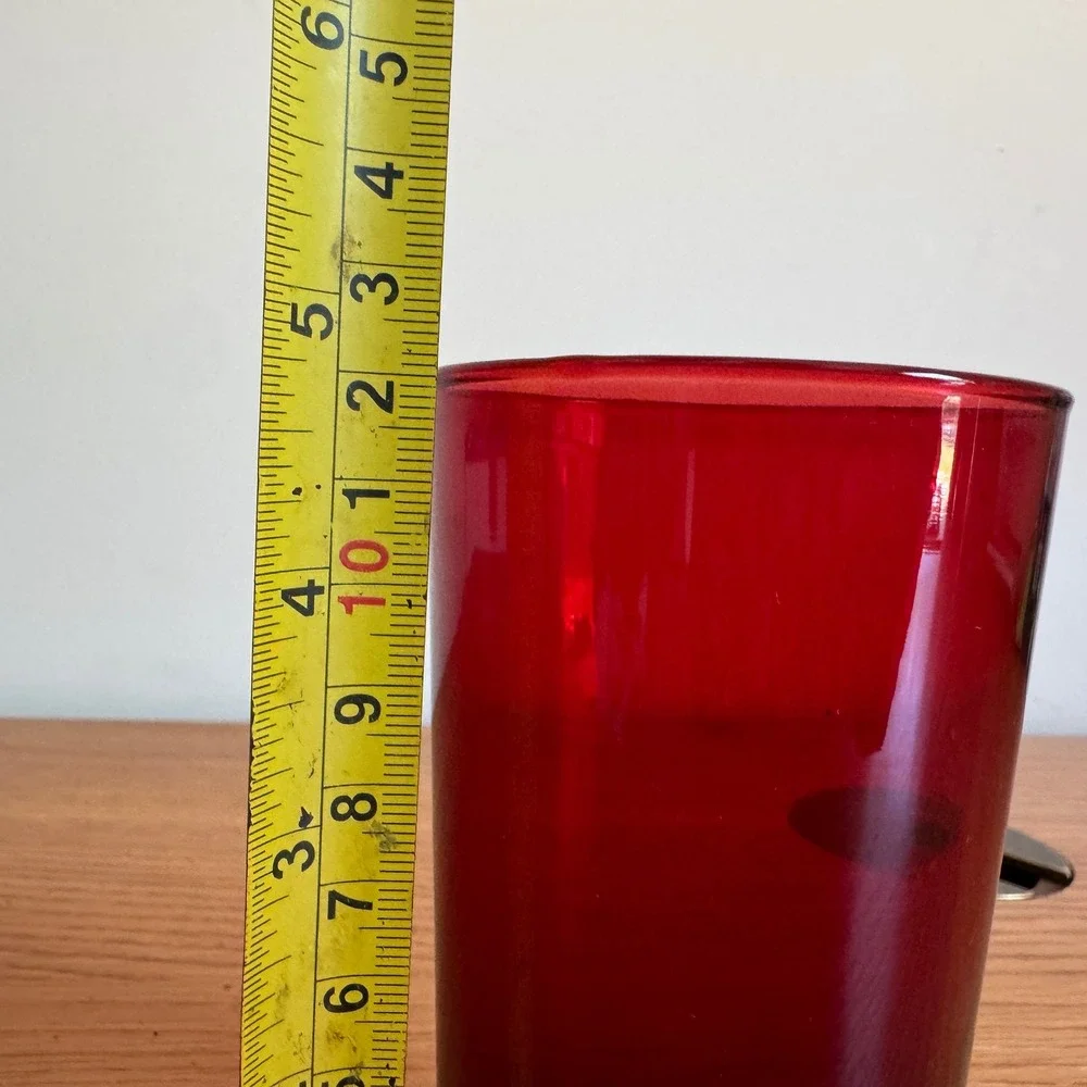 Vintage Anchor‎ Hocking Royal Ruby Red Glass Tumbler Drinking Juice Glass